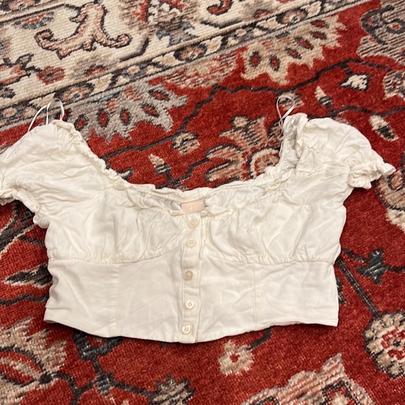 H&M linen-style crop top - Picture 4 of 6
